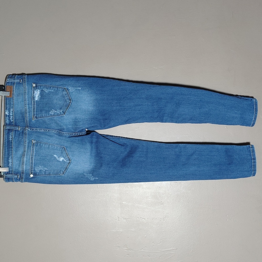 Judy Blue Distressed Animal Print Skinny Fit Jeans Size 11/30 - Picture 2 of 11